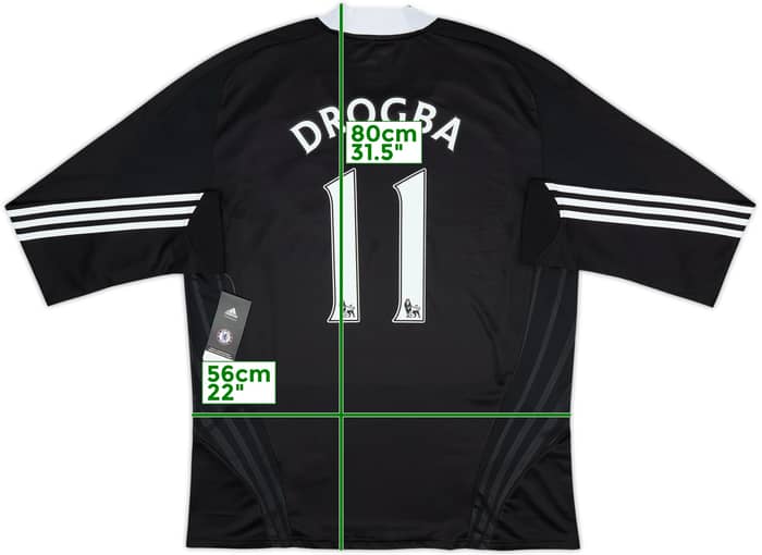 2008-09 Chelsea Player Issue Away L/S Shirt Drogba #11 (XL)