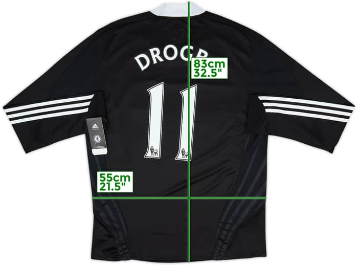 2008-09 Chelsea Player Issue Away L/S Shirt Drogba #11 (XL)