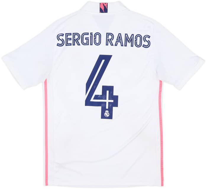 2020-21 Real Madrid Home Shirt Sergio Ramos #4 - 5/10 - (S)