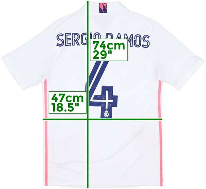 2020-21 Real Madrid Home Shirt Sergio Ramos #4 - 5/10 - (S)