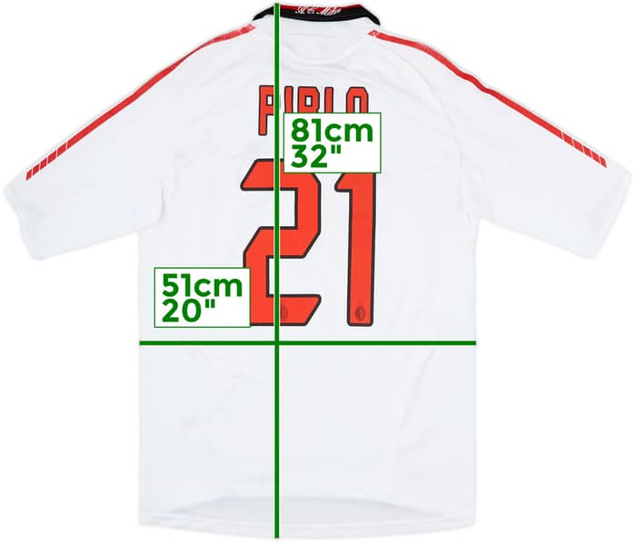 2005-06 AC Milan Away Shirt Pirlo #21 - 6/10 - (M)