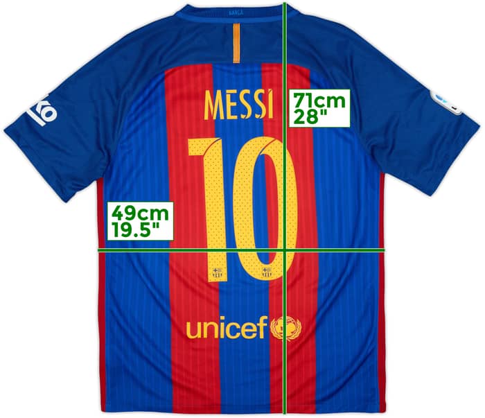 2016-17 Barcelona Home Shirt Messi #10 - 8/10 - (M)