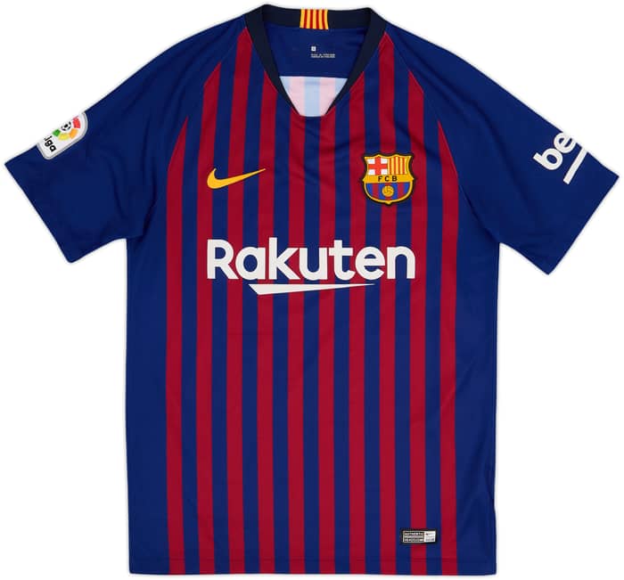 2018-19 Barcelona Home Shirt Messi #10 - 9/10 - (S)