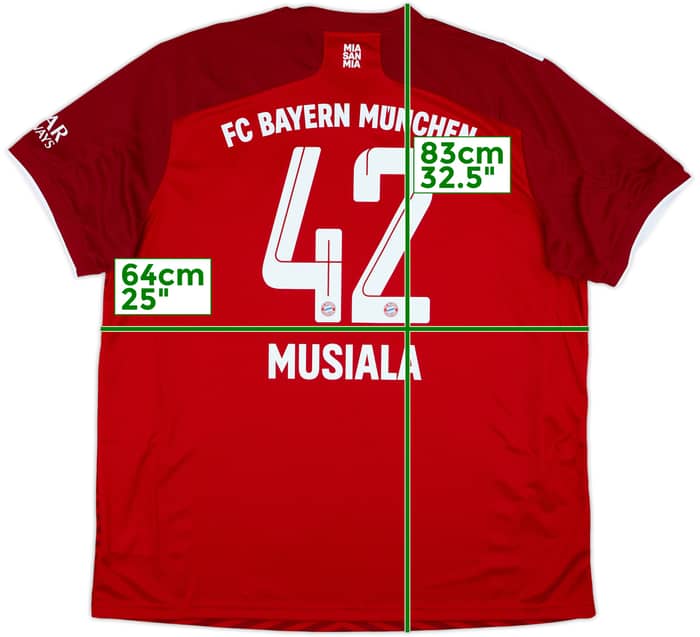 2021-22 Bayern Munich Home Shirt Musiala #42 (XXL)