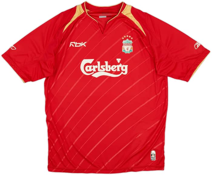 2005-06 Liverpool CL Home Shirt - 7/10 - (L)