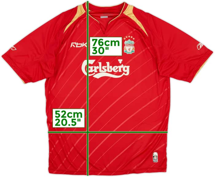 2005-06 Liverpool CL Home Shirt - 7/10 - (L)