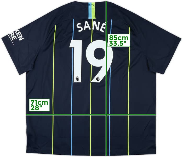 2018-19 Manchester City Away Shirt Sane #19 - 9/10 - (3XL)
