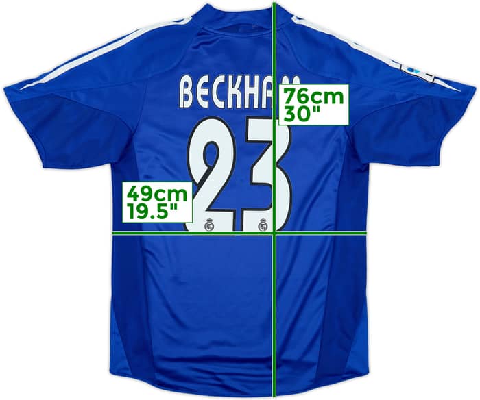 2004-05 Real Madrid Third Shirt Beckham #23 - 8/10 - (S)