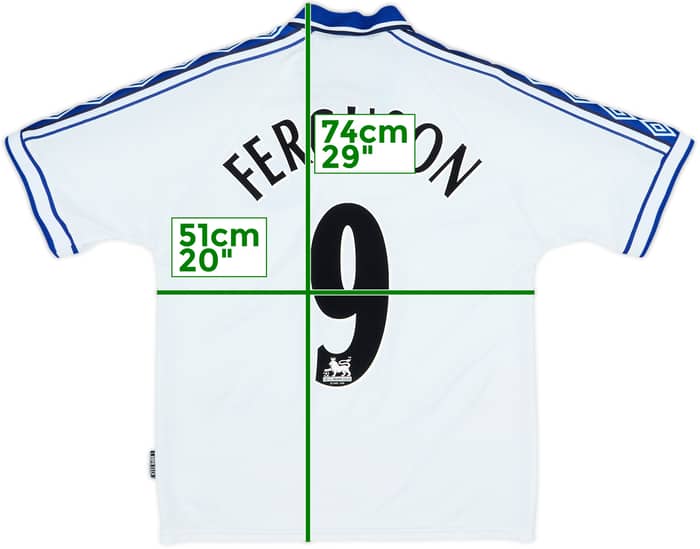 1998-99 Everton Away Shirt Ferguson #9 - 7/10 - (M)