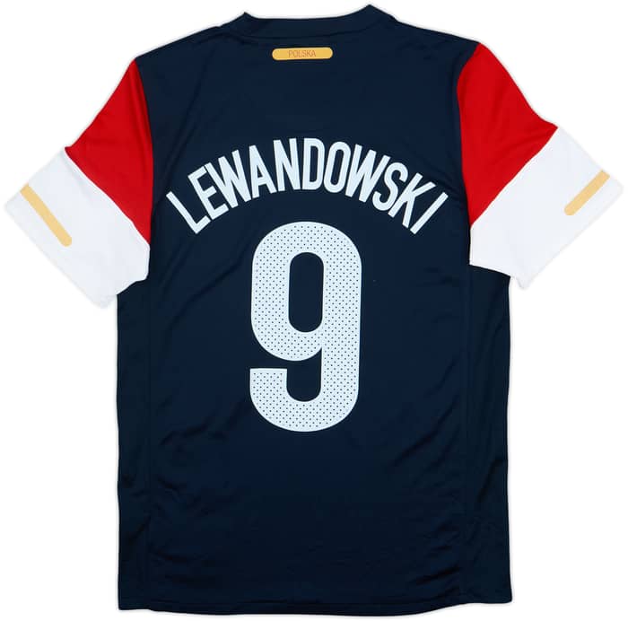 2010-12 Poland Away Shirt Lewandowski #9 - 8/10 - (S)