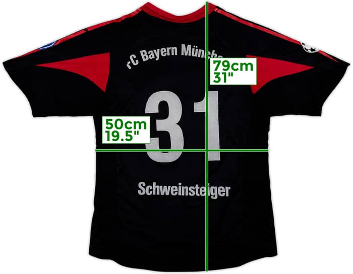 2004-05 Bayern Munich CL Shirt Schweinsteiger #31 - 6/10 - (M)