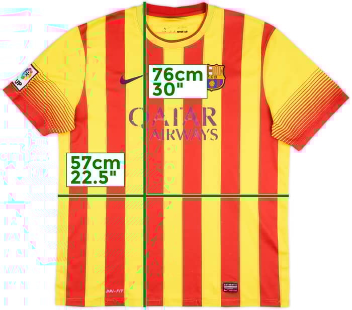 2013-15 Barcelona Away Shirt - 4/10 - (XL)