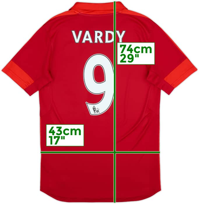 2016-17 Leicester Away Shirt Vardy #9 - 10/10 - (XS)