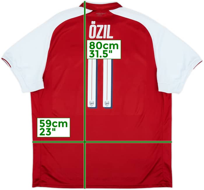 2017-18 Arsenal Home Shirt Ozil #11 - 8/10 - (XXL)