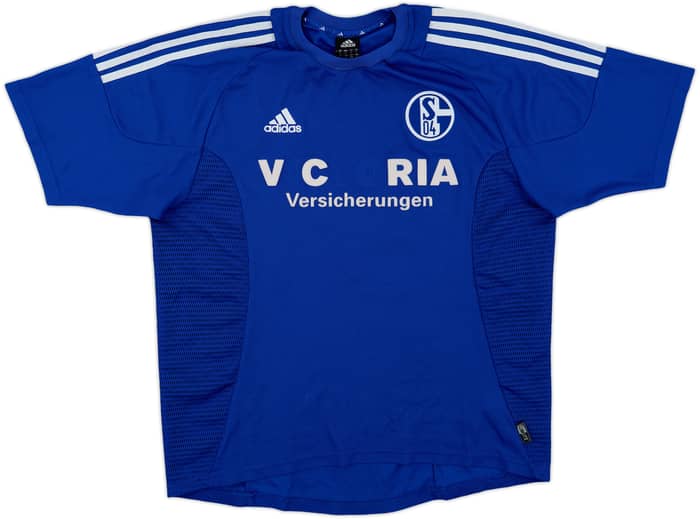 2002-04 Schalke Home Shirt Asamoah #14 - 4/10 - (L)