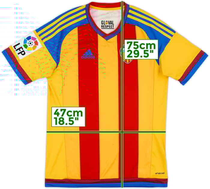 2015-16 Valencia Away Shirt - 9/10 - (S)