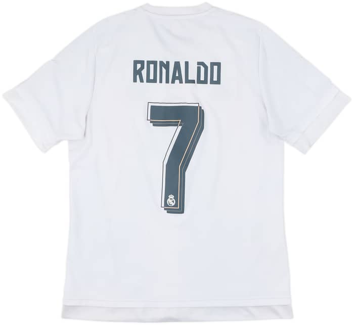 2015-16 Real Madrid Home Shirt Ronaldo #7 - 6/10 - (L)