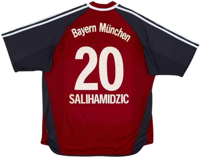 2001-02 Bayern Munich Signed Home Shirt Salihamidzic #20 - 6/10 - (XL)