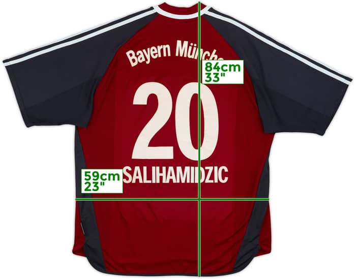 2001-02 Bayern Munich Signed Home Shirt Salihamidzic #20 - 6/10 - (XL)