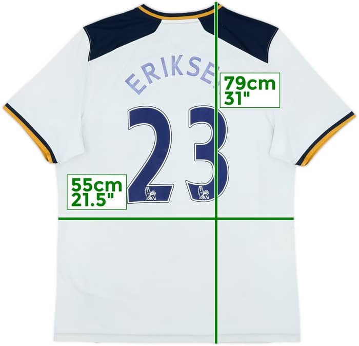 2016-17 Tottenham Home Shirt Eriksen #23 - 4/10 - (XL)