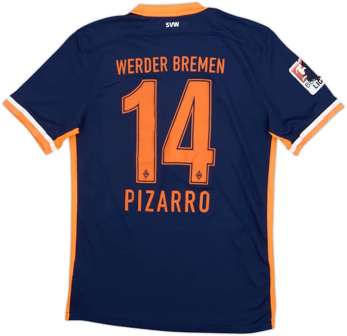 Camiseta de visitante del Werder Bremen 2015-16 Pizzaro #14 - 4/10 - (M)