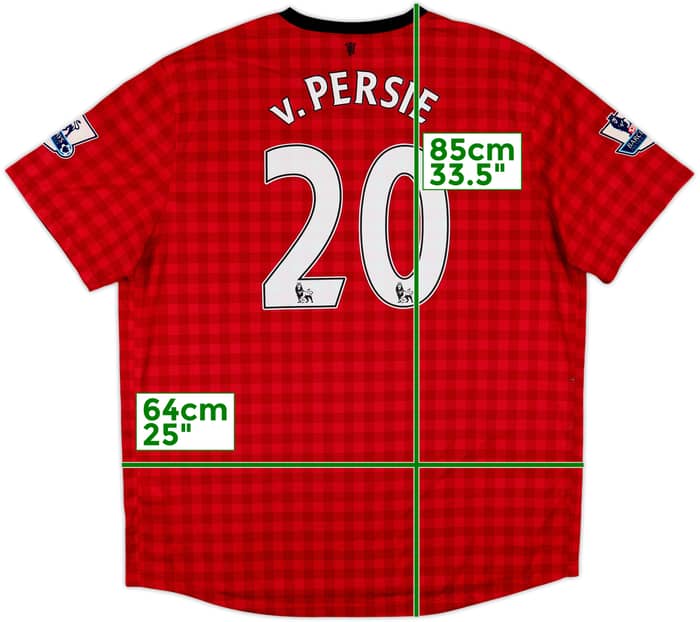 2012-13 Manchester United Home Shirt V.Persie #20 - 8/10 - (XXL)
