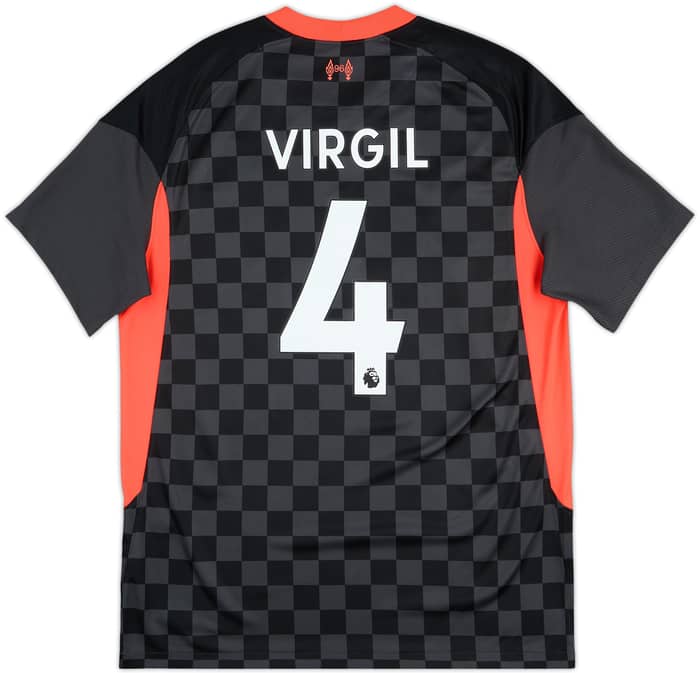2020-21 Liverpool Third Shirt Virgil #4 - 8/10 - (L)