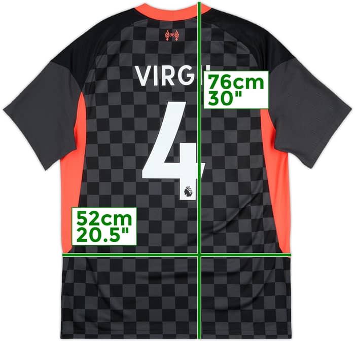 2020-21 Liverpool Third Shirt Virgil #4 - 8/10 - (L)