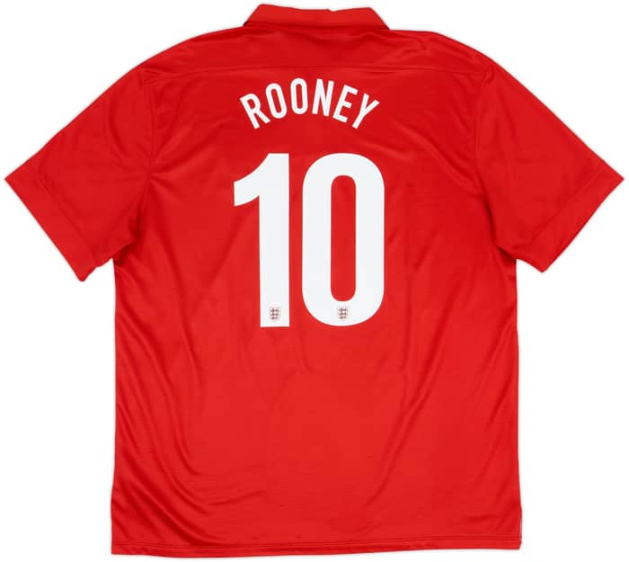 2013 England Away 150th Anniversary Shirt Rooney #10 - 6/10 - (XXL)