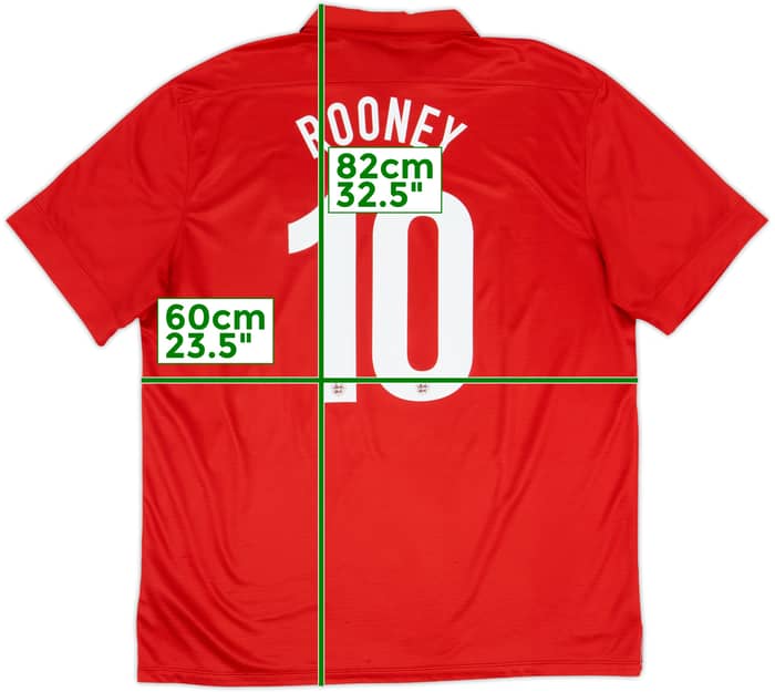 2013 England Away 150th Anniversary Shirt Rooney #10 - 6/10 - (XXL)