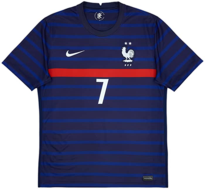 2020-21 France Home Shirt Griezmann #7 - 8/10 - (M)