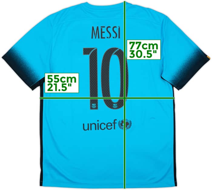 2015-16 Barcelona Third Shirt Messi #10 - 10/10 - (L)