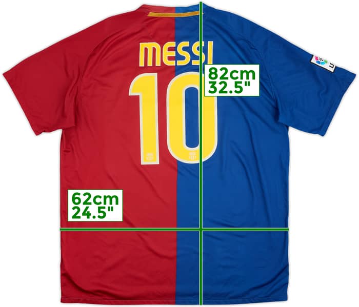 2008-09 Barcelona Home Shirt Messi #10 - 5/10 - (XXL)