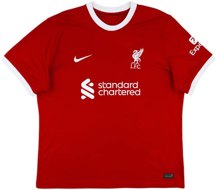 2023-24 Liverpool Home Shirt Virgil #4 - 8/10 - (XL)