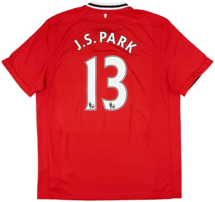 2011-12 Manchester United Home Shirt J.S.Park #13 - 7/10 - (XXL)
