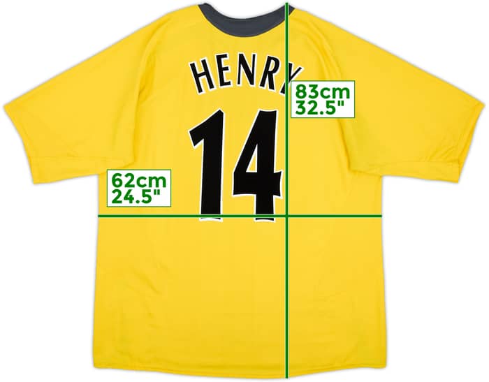 2005-06 Arsenal Away Shirt Henry #14 - 8/10 - (XXL)