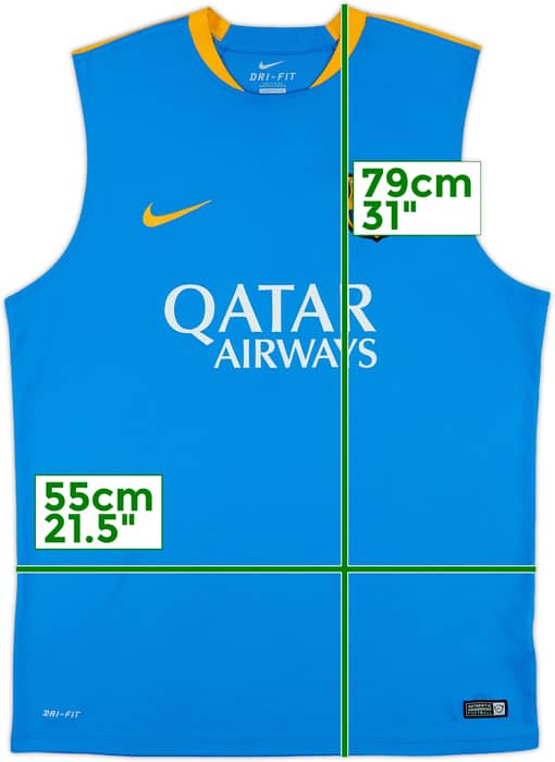 2015-16 Barcelona Nike Training Vest - 9/10 - (XL)