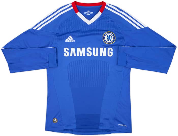 2010-11 Chelsea Home L/S Shirt Drogba #11 - 10/10 - (S)