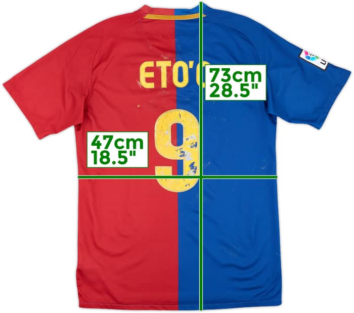 2008-09 Barcelona Home Shirt Eto'o #9 - 4/10 - (S)