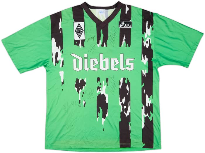 1994-95 Borussia Monchengladbach Squad Signed Away Shirt #5 - 9/10 - (M)