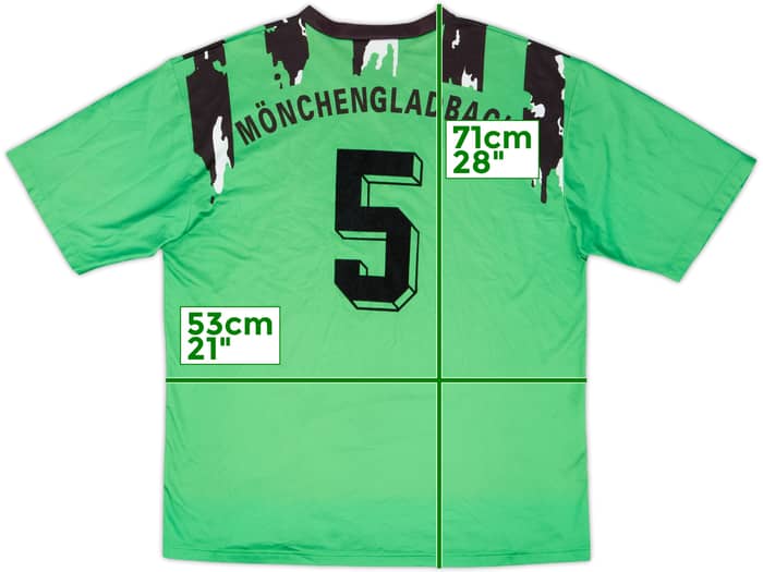 1994-95 Borussia Monchengladbach Squad Signed Away Shirt #5 - 9/10 - (M)