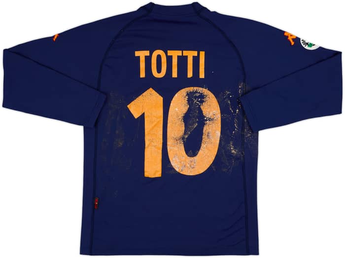 2000-01 Roma Third L/S Shirt Totti #10 - 4/10 - (L)