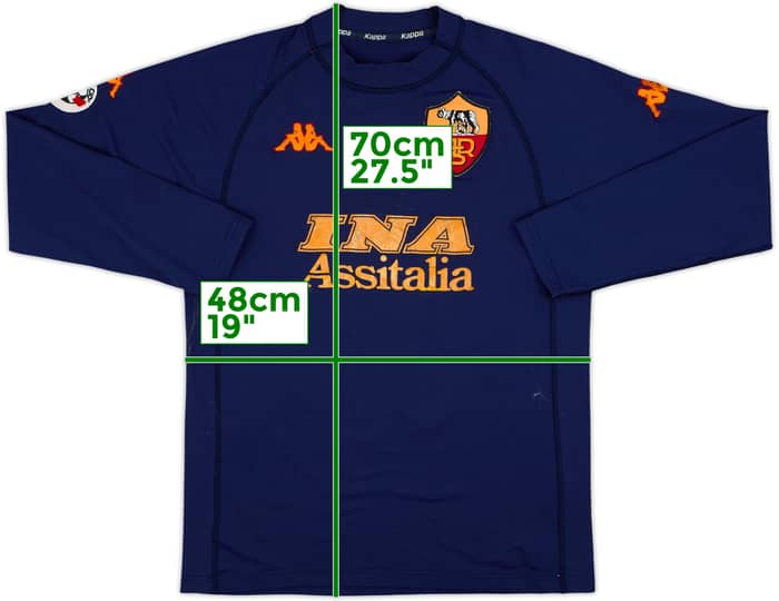 2000-01 Roma Third L/S Shirt Totti #10 - 4/10 - (L)