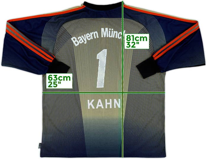 2003-04 Bayern Munich GK Shirt Kahn #1 - 7/10 - (XL)