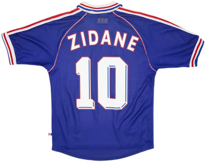 1998-00 France Home Shirt Zidane #10 - 6/10 - (S)