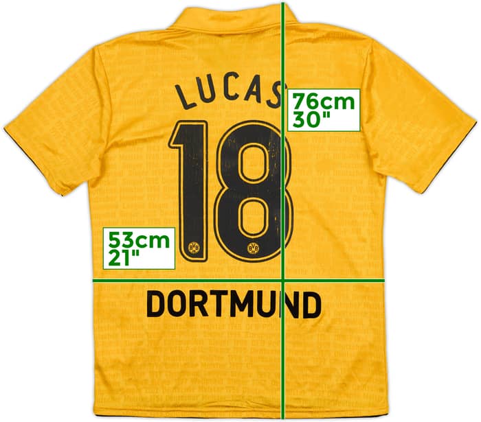 2009-10 Borussia Dortmund Centenary Home Shirt Lucas #18 - 6/10 - (XL)