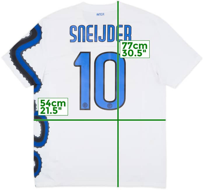 2010-11 Inter Milan Away Shirt Sneijder #10 - 6/10 - (L)