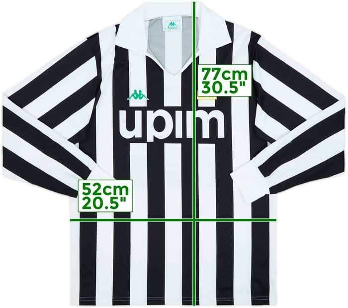 1990-92 Juventus Basic Home L/S Shirt - 7/10 - (L)
