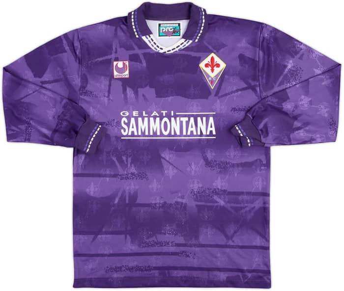 1993-94 Fiorentina Match Issue Home L/S Shirt #17
