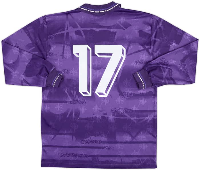 1993-94 Fiorentina Match Issue Home L/S Shirt #17